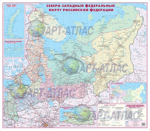 Административная карта СЗФО