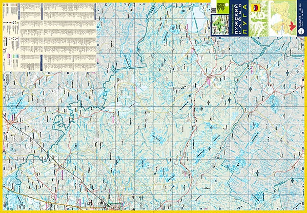 Подробная карта лужского района ленинградской области подробная